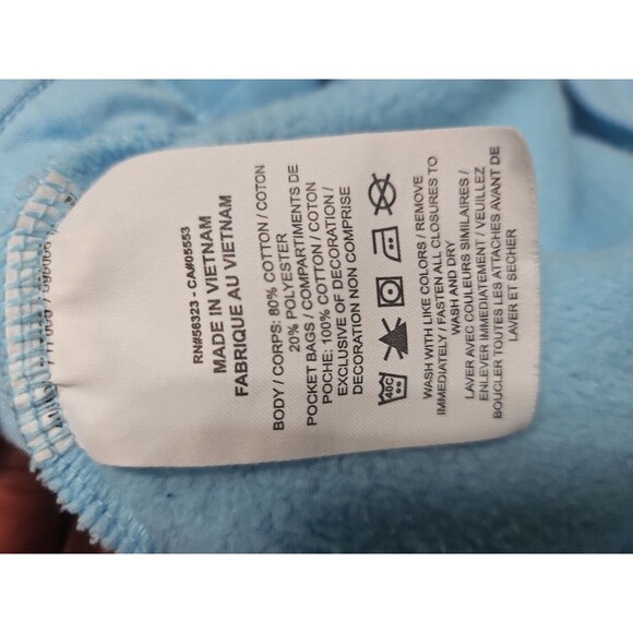 Nike Baby Blue Full Zip Collared Track Jacket Sweatshirt Large - Picture 6 of 7